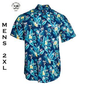 DIXXON FLANNEL - MAHALO SS Party Shirt  - Men's 2XL - Hawaiian Aloha Tropical